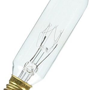 Westinghouse 0388200, 15 Watt, 130 Volt Clear Incand T6 Light Bulb, 1500 Hour 100 Lumen