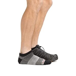 Darn Tough Run/Bike No Show Ultralight Sock - Men's Charcoal Large