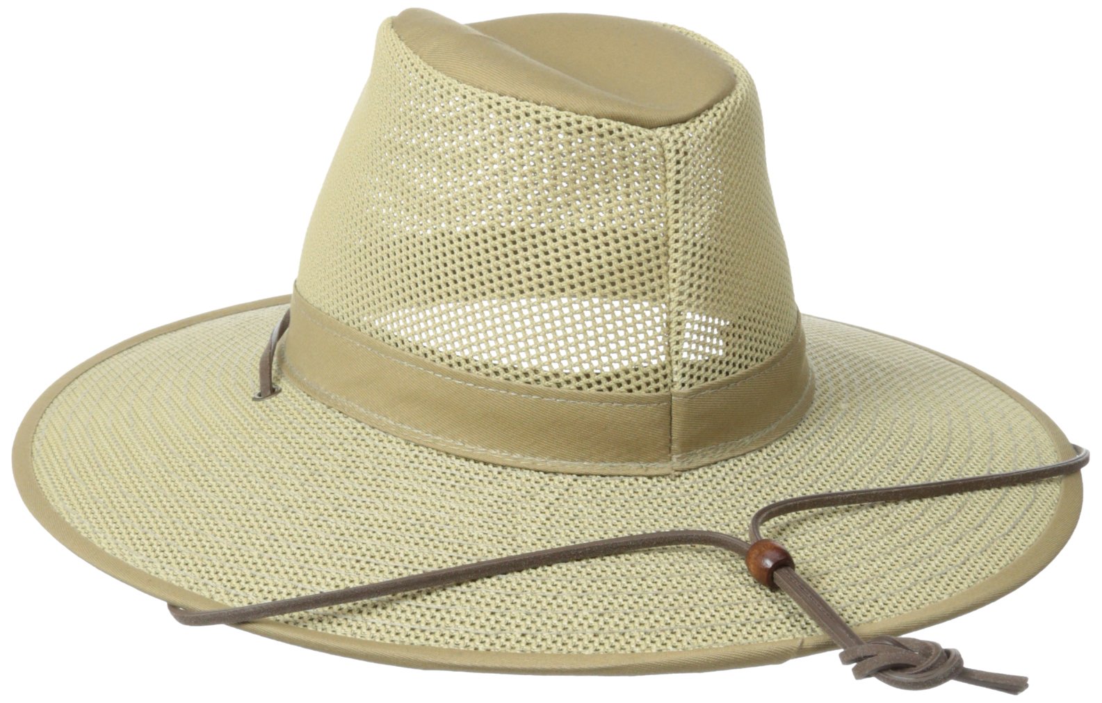 Henschel Hats Aussie Breezer Hat - Crushable Soft Mesh Hat - Men's Summer Hats for Sun Protection with Adjustable String - Ideal for Outdoor Activities & Other Occasions Khaki