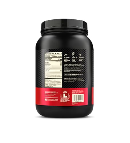 Optimum Nutrition Gold Standard 100% Whey Protein Powder, Chocolate Malt, 2 Pound (Packaging May Vary)