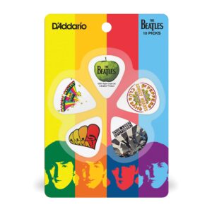 D'Addario Accessories Beatles Guitar Picks - The Beatles Collectable Guitar Picks - Albums, 10 Pack, Medium