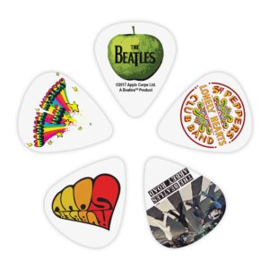 D'Addario Accessories Beatles Guitar Picks - The Beatles Collectable Guitar Picks - Albums, 10 Pack, Medium