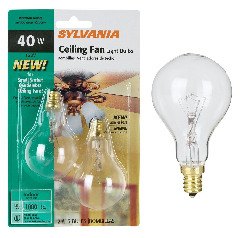 Syl Celing Fan Bulb 40w Size 2ct Syl Celing Fan Bulb 40w 2ct