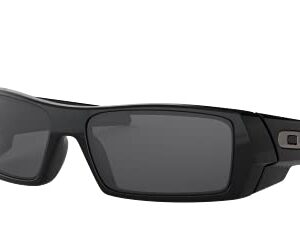 Oakley Men's Oo9014 Gascan Rectangular Sunglasses, Polished Black/Grey, 60 mm