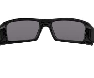 Oakley Men's Oo9014 Gascan Rectangular Sunglasses, Polished Black/Grey, 60 mm