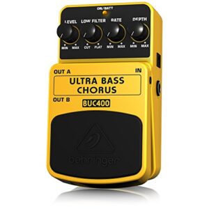 behringer ultra bass chorus buc400 ultimate bass chorus effects pedal