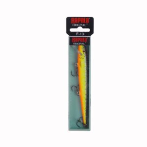 rapala original floater 13 fishing lure, 5.25-inch, hot steel