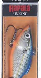 Rapala Rattlin' Rapala 07 Fishing lure, 2.75-Inch, Blue Shad