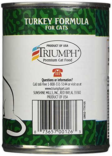 Triumph Turkey Canned Cat Food, Case Of 12, 13 Oz.