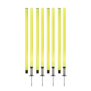 champion sports apset outdoor agility pole set, yellow