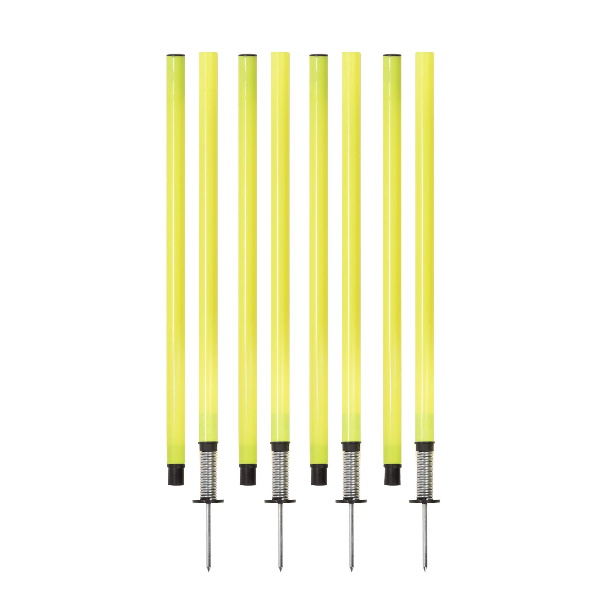 Champion Sports APSET Outdoor Agility Pole Set, Yellow