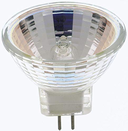 Satco S3194 5 Watt MR11 Halogen GZ4 Base 12 Volt Clear NSP 9 Beam Pattern Light Bulb, No Lens, White, 1 Count (Pack of 1)