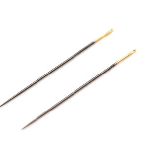 Clover Needles, Applique/Sharps No.12, Black/Gold