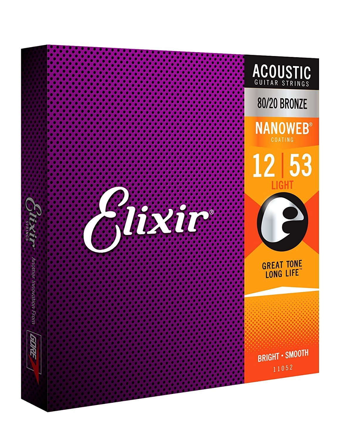 Elixir 11052 Nanoweb Acoustic Guitar Strings Set (6-Strings)