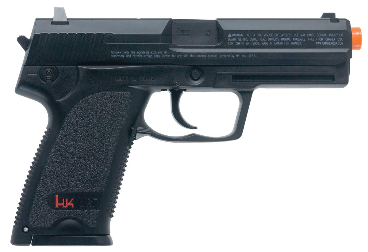 Elite Force HK Heckler & Koch USP CO2 Powered 6mm BB Pistol Airsoft Gun, Standard Action, Black