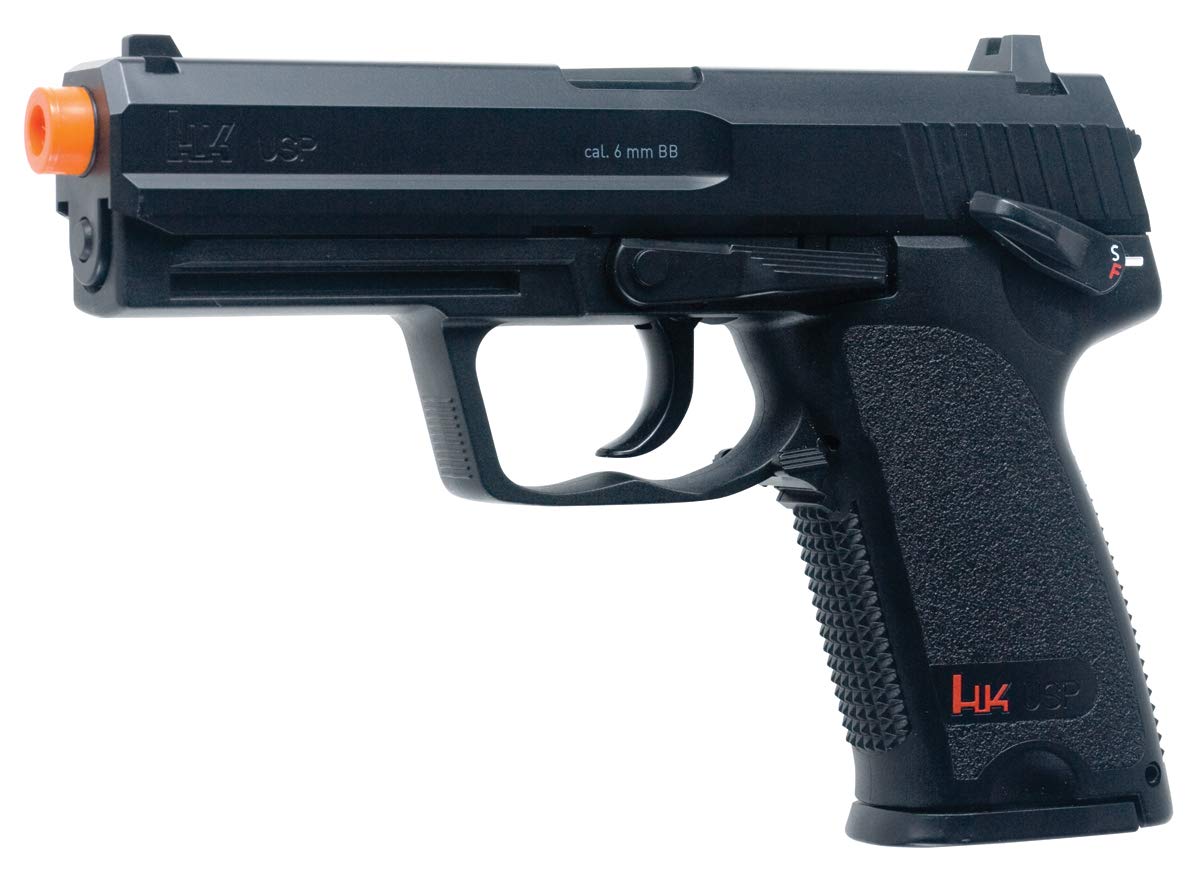 Elite Force HK Heckler & Koch USP CO2 Powered 6mm BB Pistol Airsoft Gun, Standard Action, Black