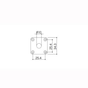 All Parts AP 0633-028 Cream Plastic Jackplate for Les Paul