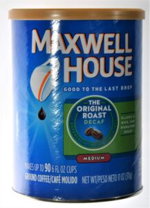 maxwell house original roast decaf ground coffee 11 oz