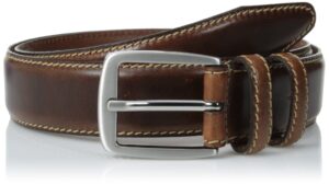 allen edmonds mens yukon belt, brown, 44 us