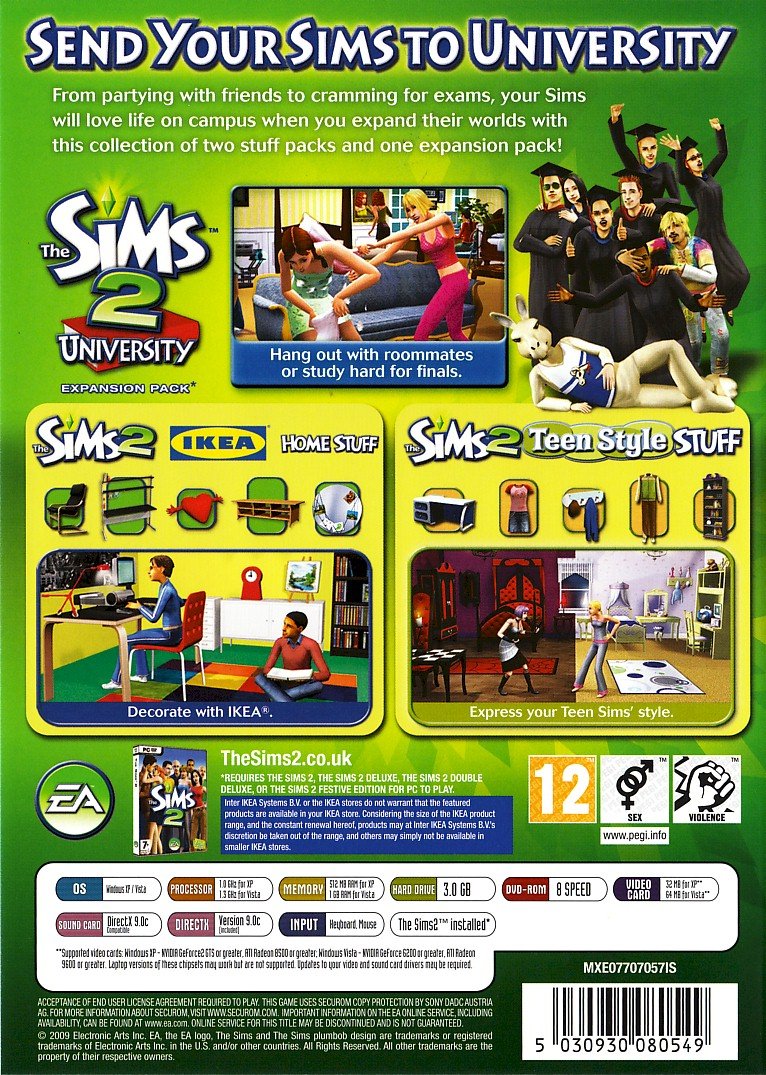 The Sims 2 University Life Collection - PC