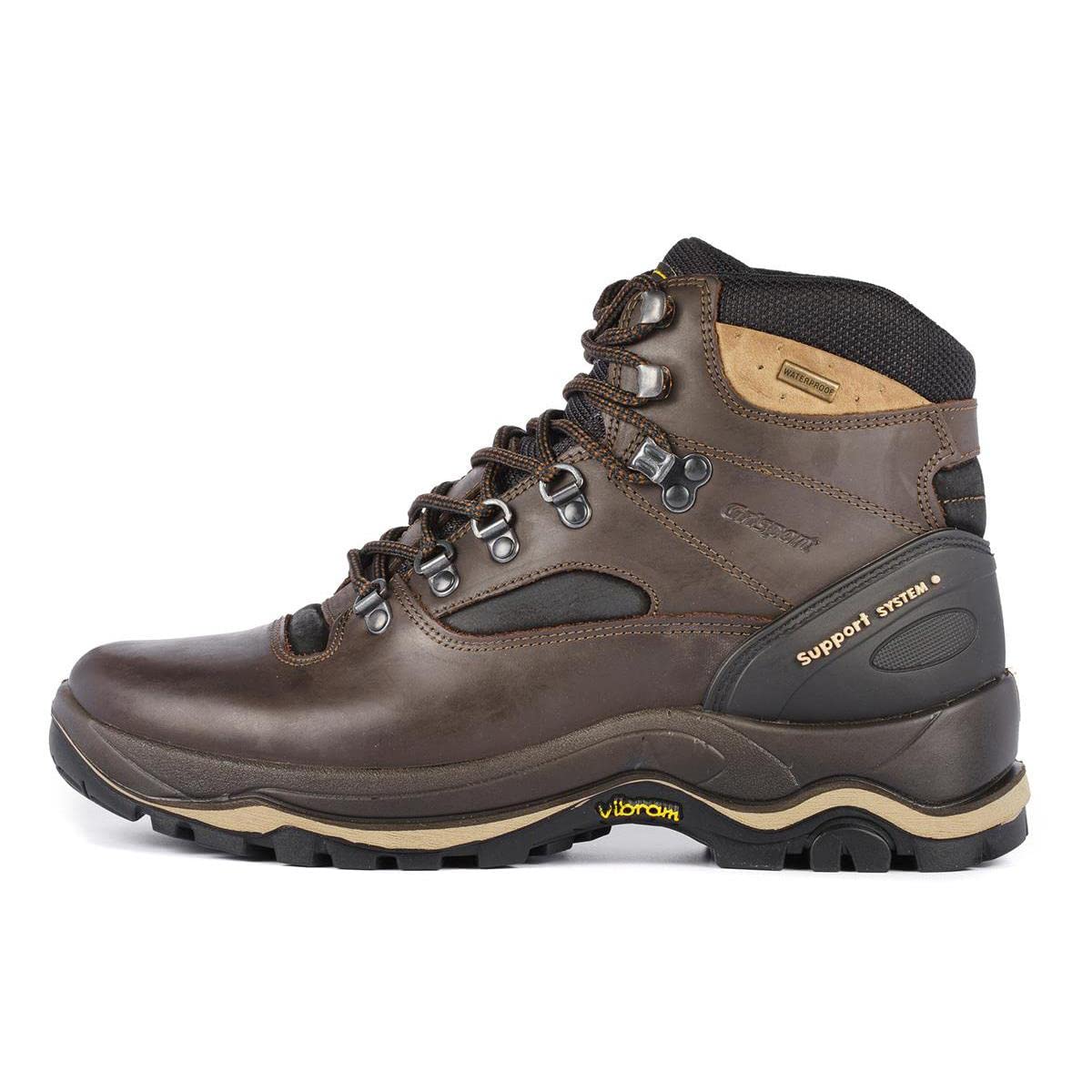 Grisport Italian Made Quatro Waterproof and Breathable Hiking and Trekking Boot, Unisex 44 Brown