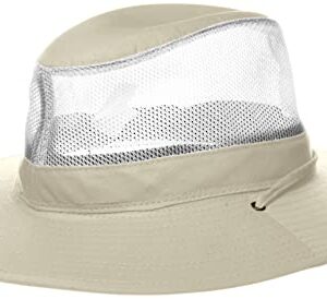 Dorfman Pacific Co. Men's DPC Outdoors Solarweave Treated Cotton Hat, Oatmeal, Medium