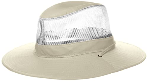 Dorfman Pacific Co. Men's DPC Outdoors Solarweave Treated Cotton Hat, Oatmeal, Medium