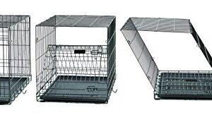 MidWest Homes for Pets Ultima Pro Series 30' Dog Crate | Extra-Strong Double Door Folding Metal Dog Crate w/Divider Panel, Floor Protecting 'Roller Feet' & Leak-Proof Plastic Pan