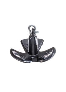 seachoice river anchor, black vinyl coated cast iron, 20 lbs.