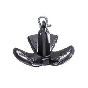 Seachoice River Anchor, Black Vinyl Coated Cast Iron, 20 Lbs.