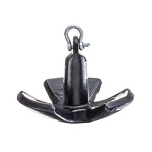 Seachoice River Anchor, Black Vinyl Coated Cast Iron, 20 Lbs.