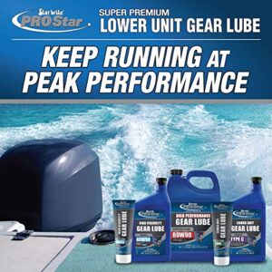 STAR BRITE Hypoid 90W Lower Unit Gear Lube - Ultimate Marine Grade Lubricant for Outboard Motors & Stern Drives - 32 OZ (027132)