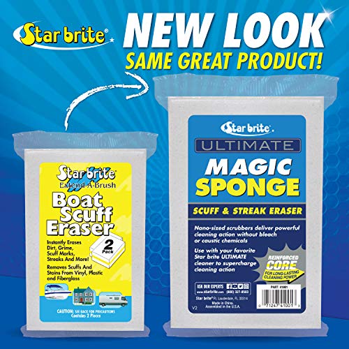 STAR BRITE Boat Scuff Eraser - Marine Grade Magic Erasers - 2 Pack (041000)