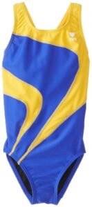 tyr girl's alliance t-splice maxfit swimsuit (royal, 22)