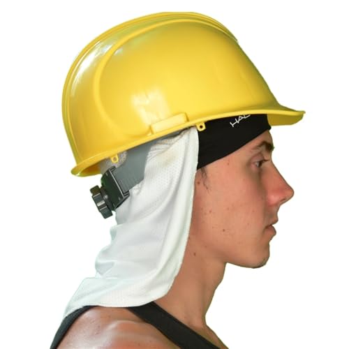 Halo Headband Solar Sun-Protective Skull Cap & Tail, White,One Size