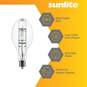 Sunlite 03663 MH400/U/MOG M59 Metal Halide Lamp, 400 Watts, Mogul Base (E39), ED37, 12,000 Hour Life Span, 36000 Lumen, Clear Finish, 4000K