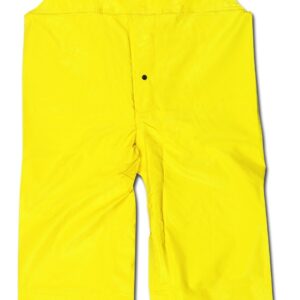 MCR Safety 800BPL Concord Neoprene/Nylon Flame Resistant Bibbed Pant with Snap Fly Front, Yellow, Large