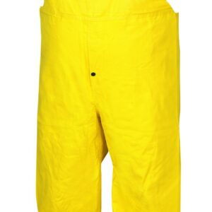 MCR Safety 800BPL Concord Neoprene/Nylon Flame Resistant Bibbed Pant with Snap Fly Front, Yellow, Large