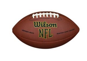 wilson nfl super grip composite football - junior size, brown