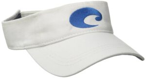 costa cotton visor, white