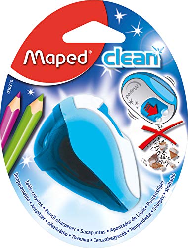 Maped Clean 2 Hole Pencil Sharpener, Assorted Colors (030249)