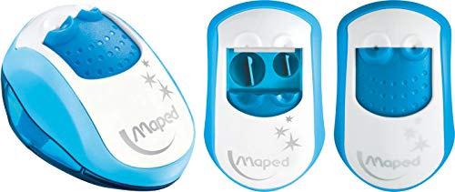 Maped Clean 2 Hole Pencil Sharpener, Assorted Colors (030249)