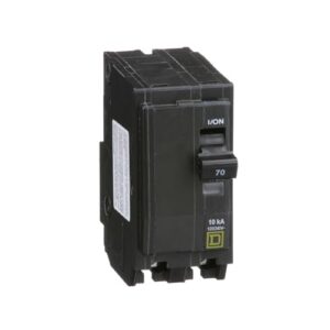 square d - qo270cp circuit breaker, black