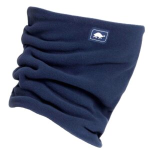 turtle fur micro fur stretch double layer neck neckwarmer, navy