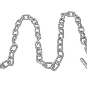 Attwood 11011-7 Heavy-Duty 51-inch Steel Boat Trailer Safety Chain with Spring Clip Hooks