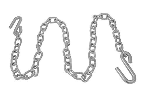 Attwood 11011-7 Heavy-Duty 51-inch Steel Boat Trailer Safety Chain with Spring Clip Hooks