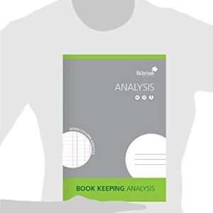 Silvine A4 Book Keeping Analysis, 32 Pages Printed 'Analysis' 7 Columns - Ref SJA4A