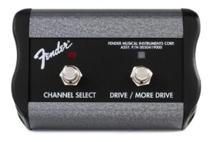 fender 2-button 3-function footswitch: channel/gain/more gain with 1/4-inch jack