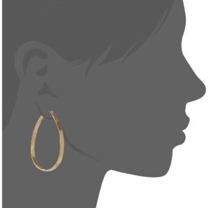 Lucky Brand Earrings, Medium 1-3/4" Oblong Hoop