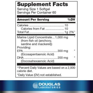 Douglas Laboratories Opti-EPA 500 | Enteric-Coated to Support Brain, Eyes, Pregnancy and Cardiovascular Health | 60 Softgels